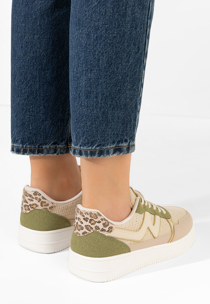 Zielone sneakersy damskie Avrila