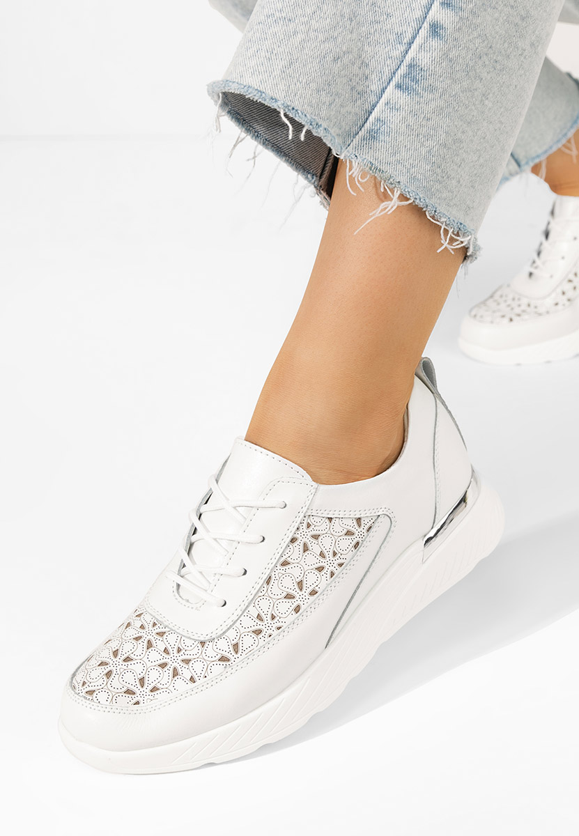 Białe sneakersy damskie Calyse