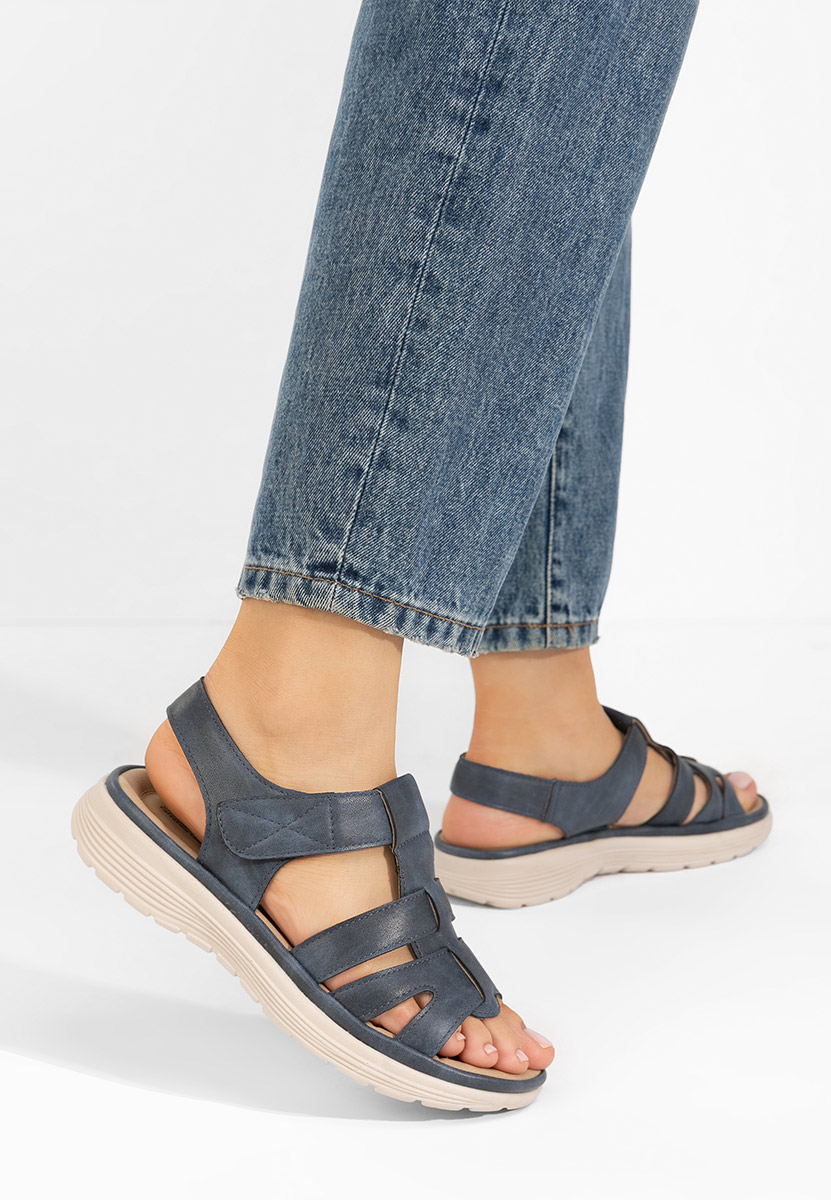 Niebieskie sandały damskie Shemina