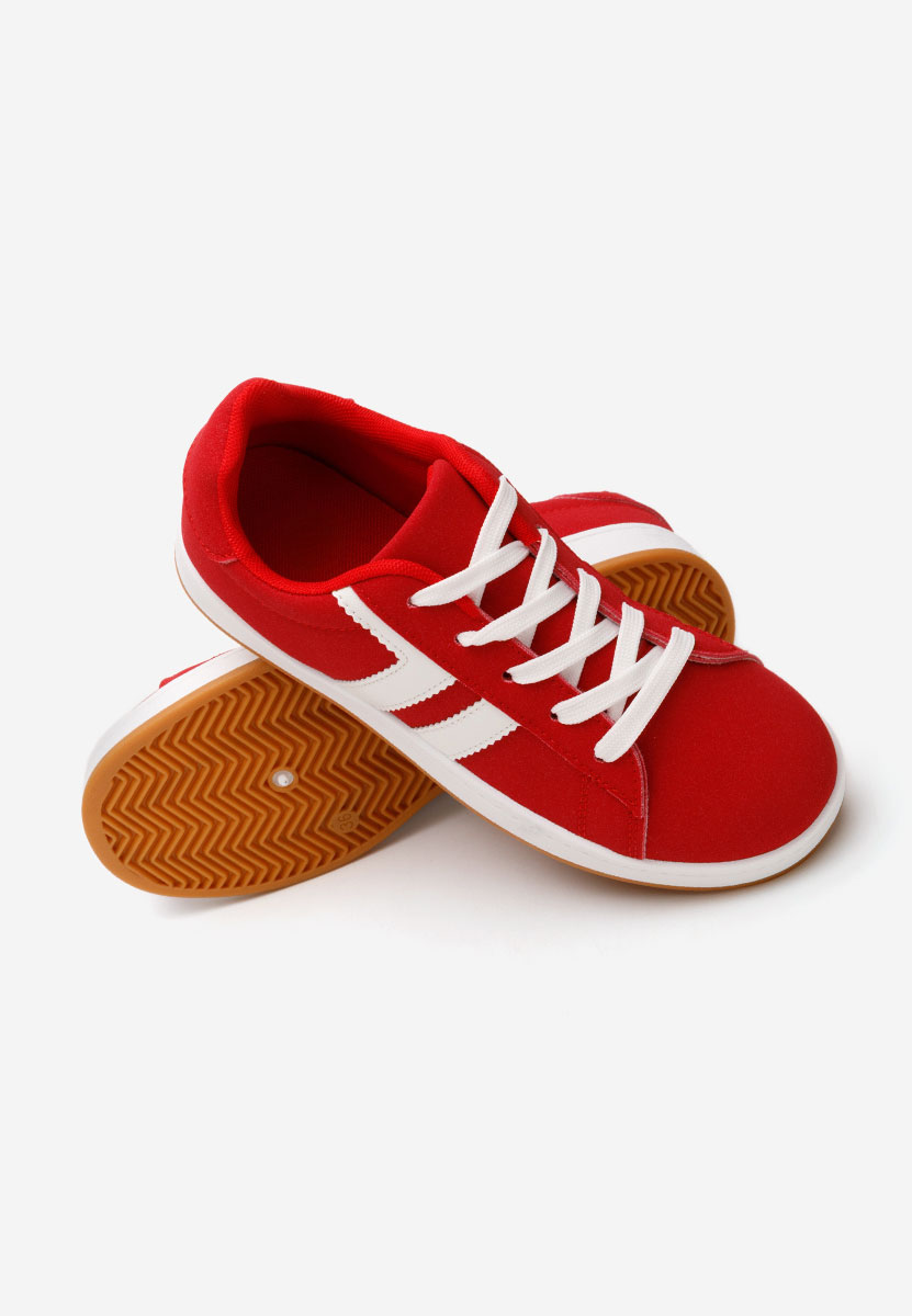Czerwone sneakersy chłopięce Keneth
