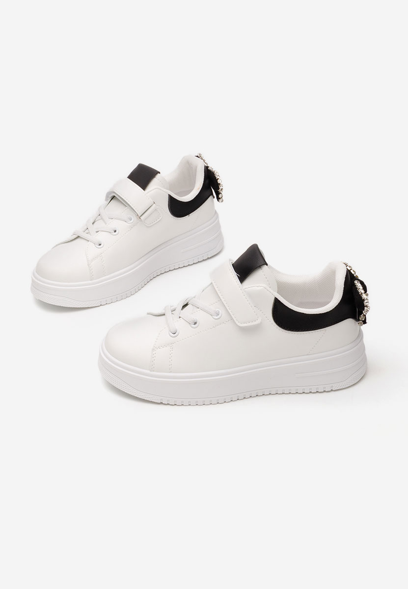 Białe sneakersy dziewczęce Enoca