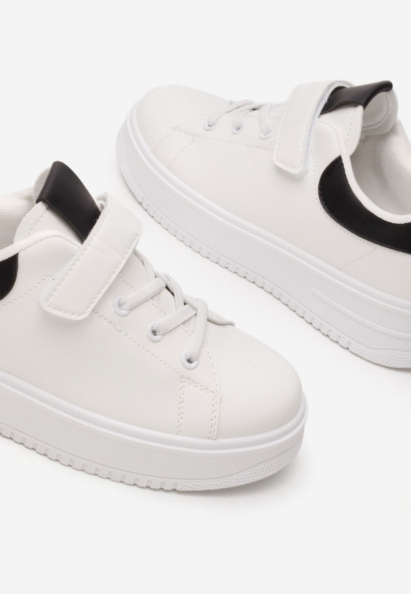 Białe sneakersy dziewczęce Enoca