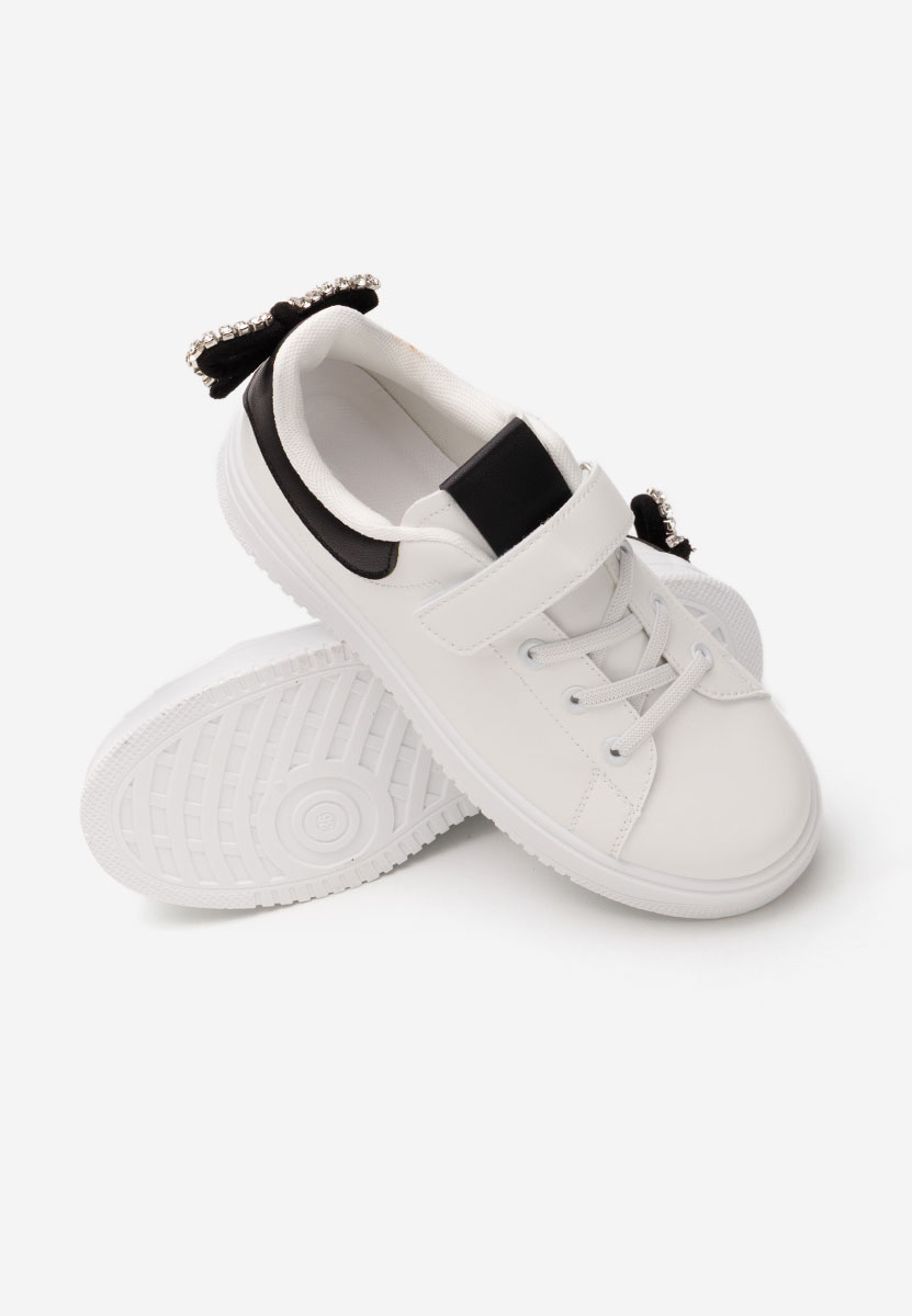 Białe sneakersy dziewczęce Enoca
