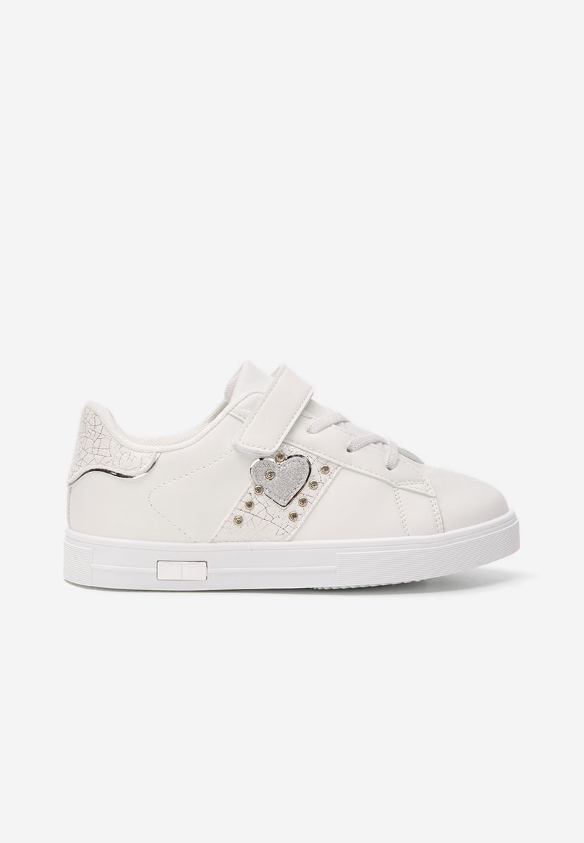 Białe sneakersy dziewczęce Heart
