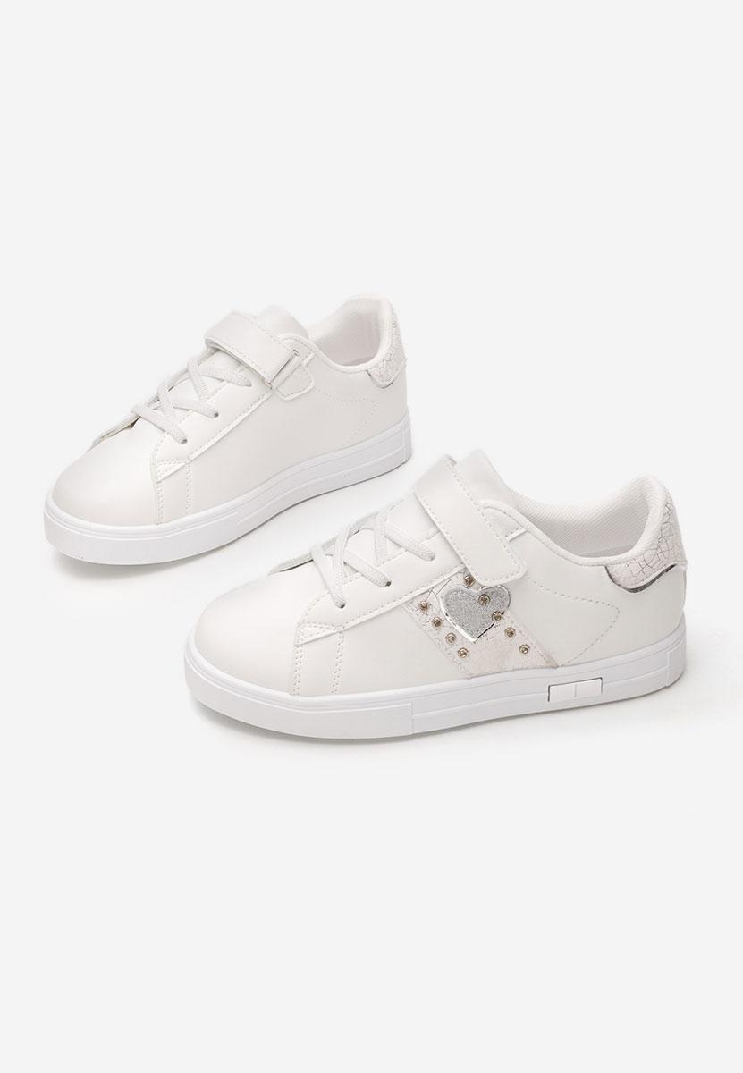 Białe sneakersy dziewczęce Heart