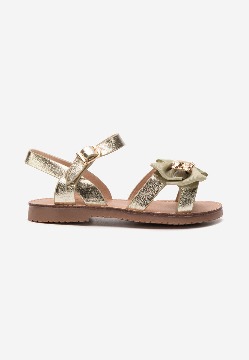 Złote sandały dziewczęce Datania