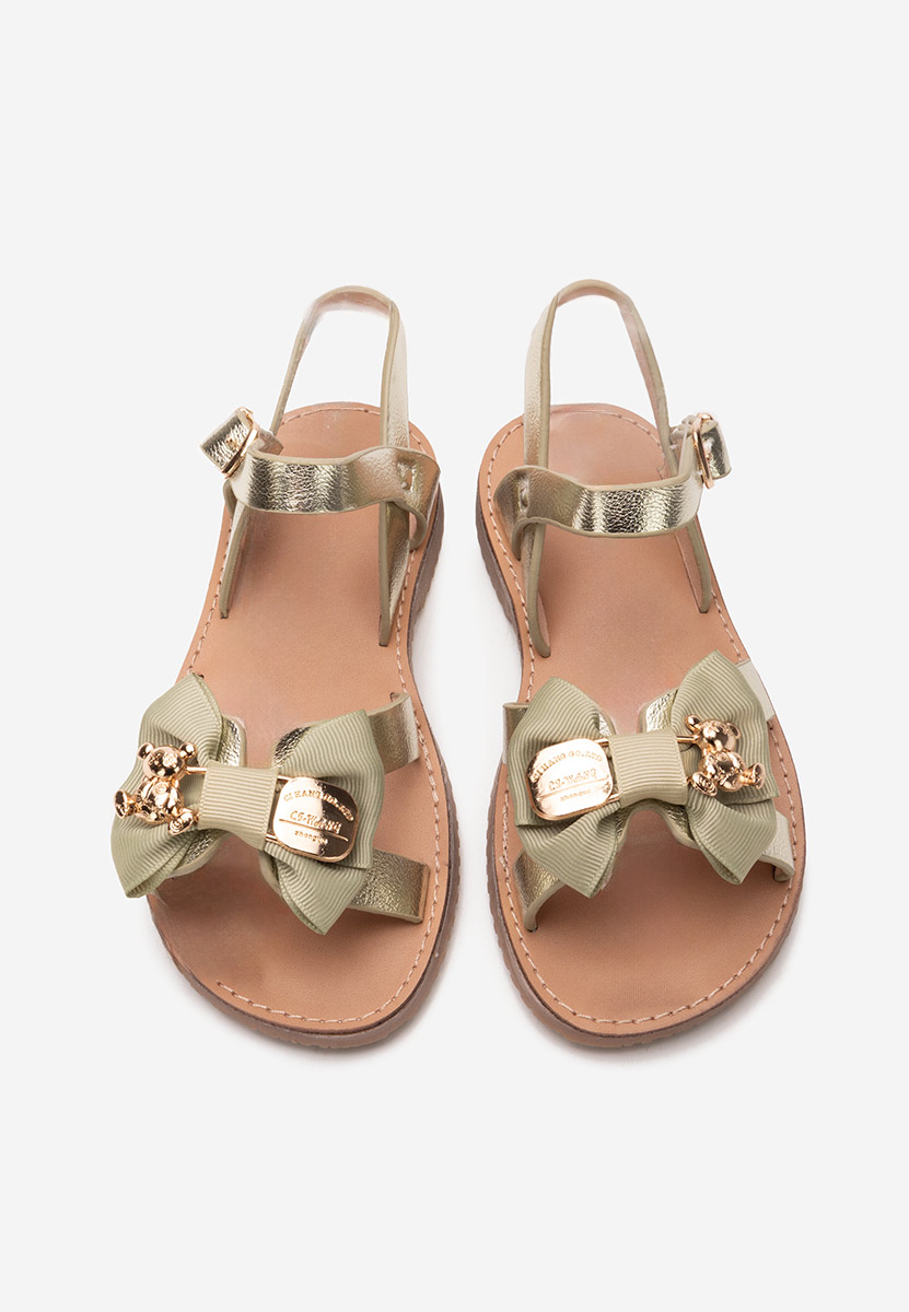 Złote sandały dziewczęce Datania