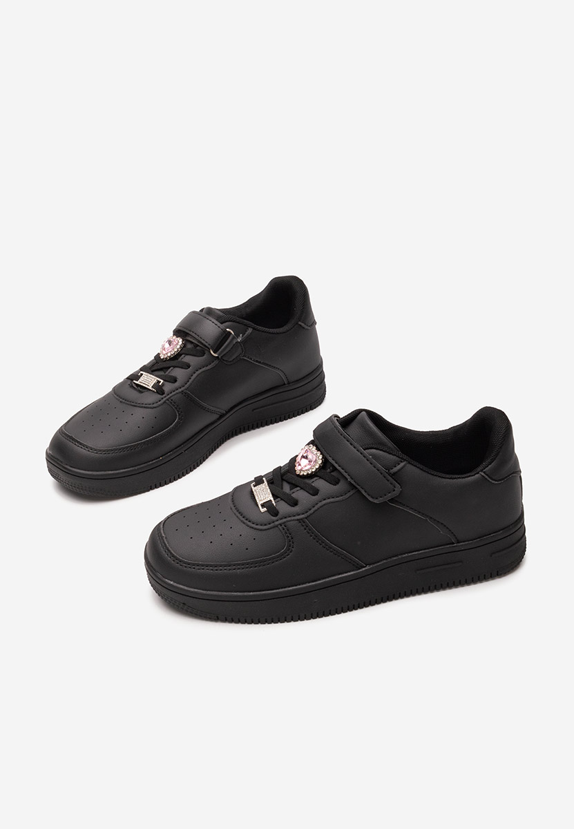 Czarne adidasy dla dziewczęce Snazia