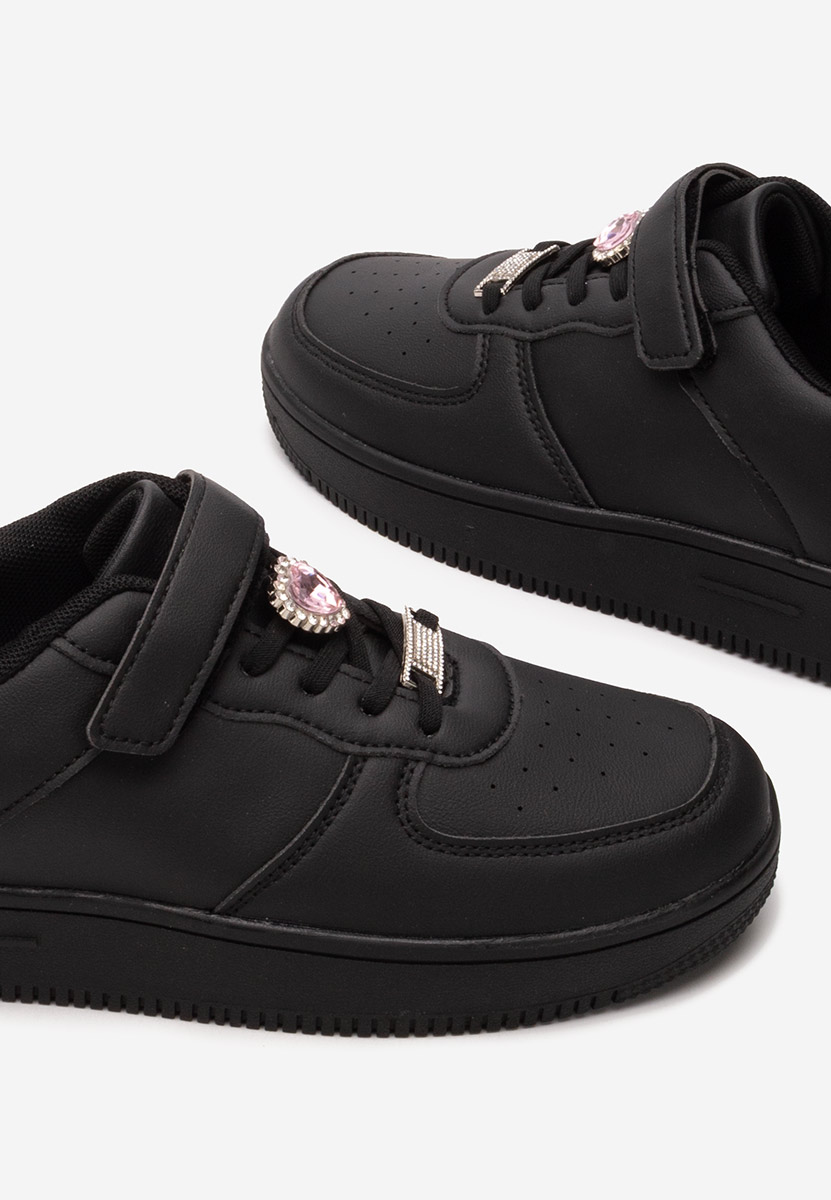 Czarne adidasy dla dziewczęce Snazia
