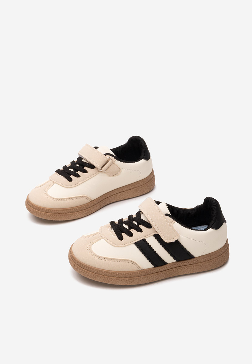 Beżowe sneakersy chłopięce Gabin