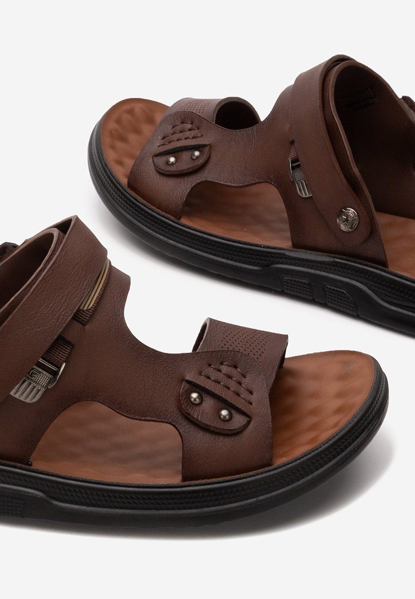 Brązowe klapki męskie Dorgan