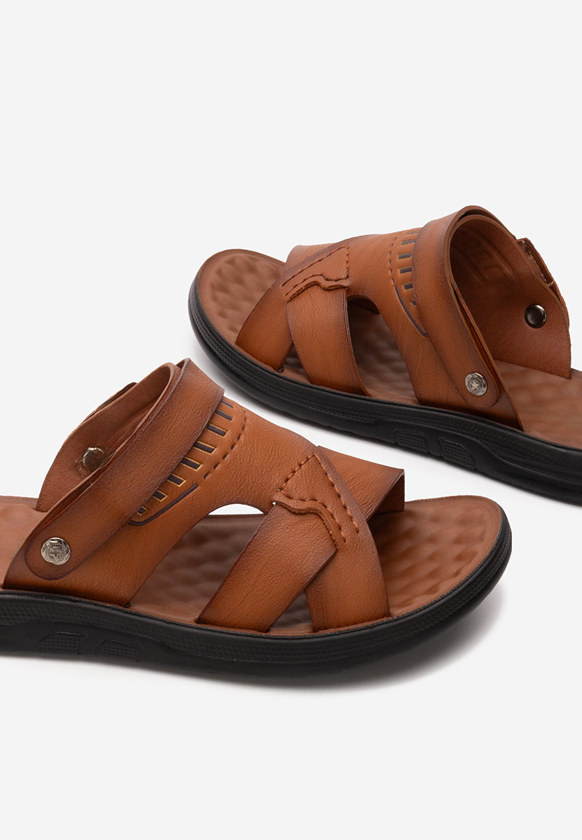 Camelowe klapki męskie Franko