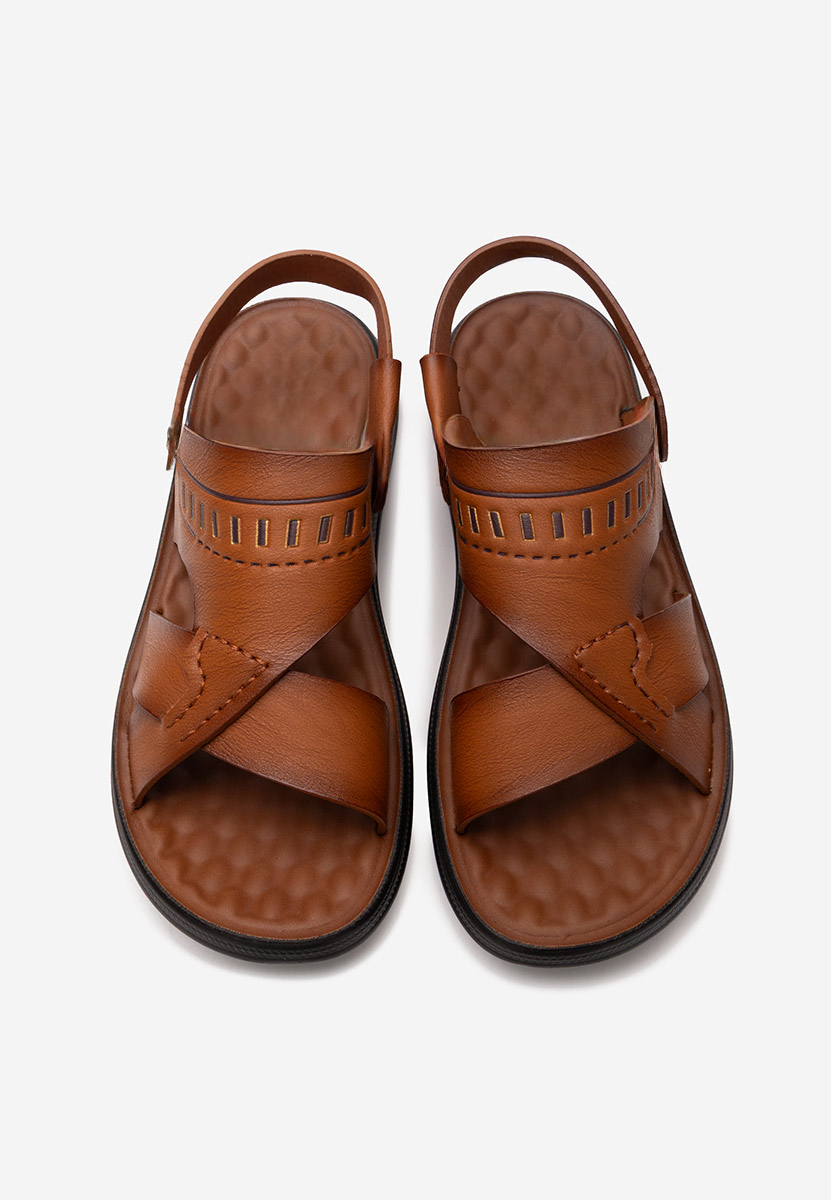 Camelowe klapki męskie Franko