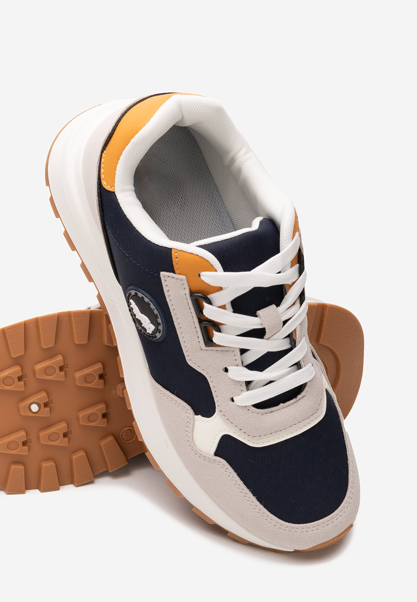 Niebieskie sneakersy męskie Hunter