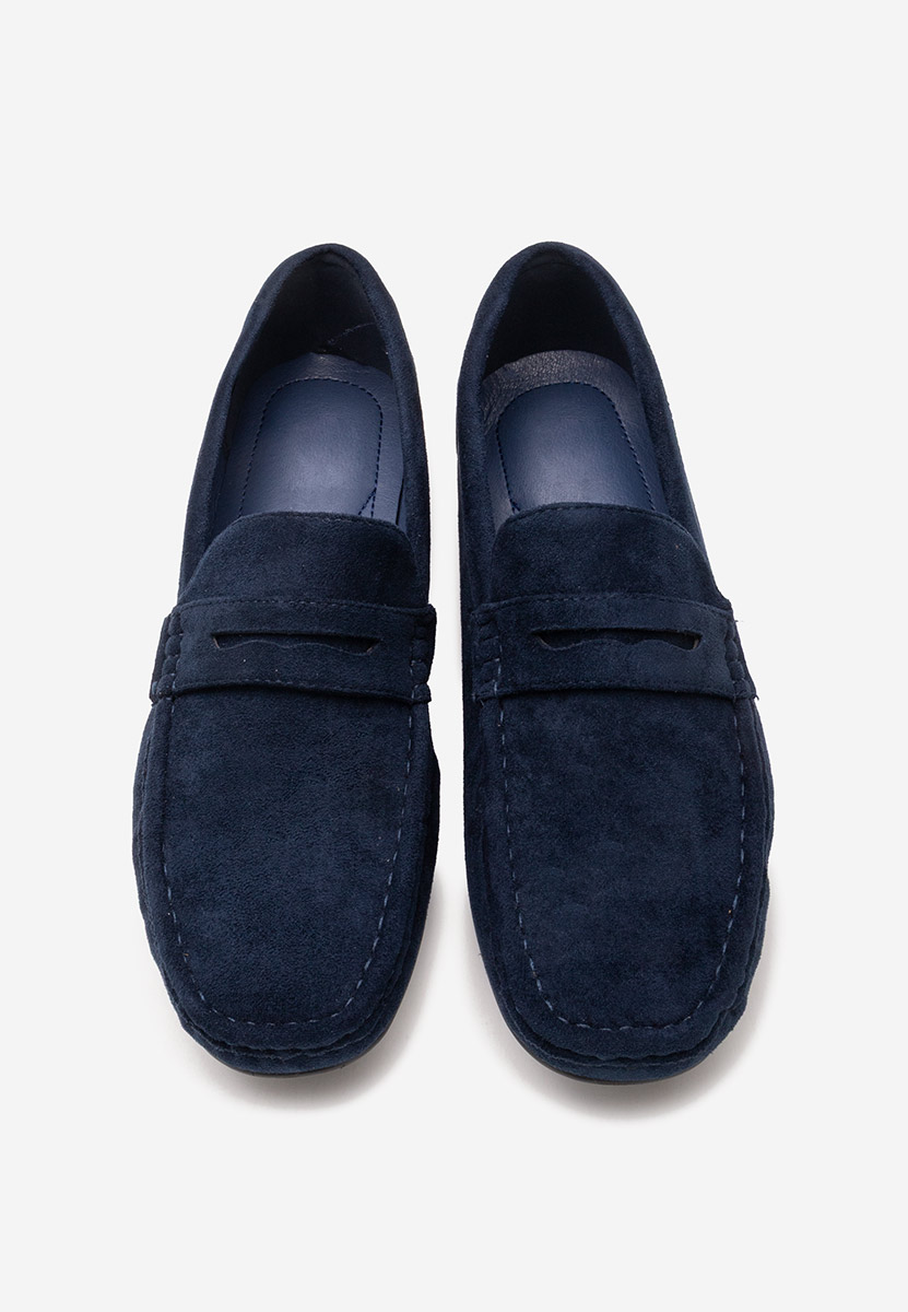 Granatowe mokasyny męskie Leroy