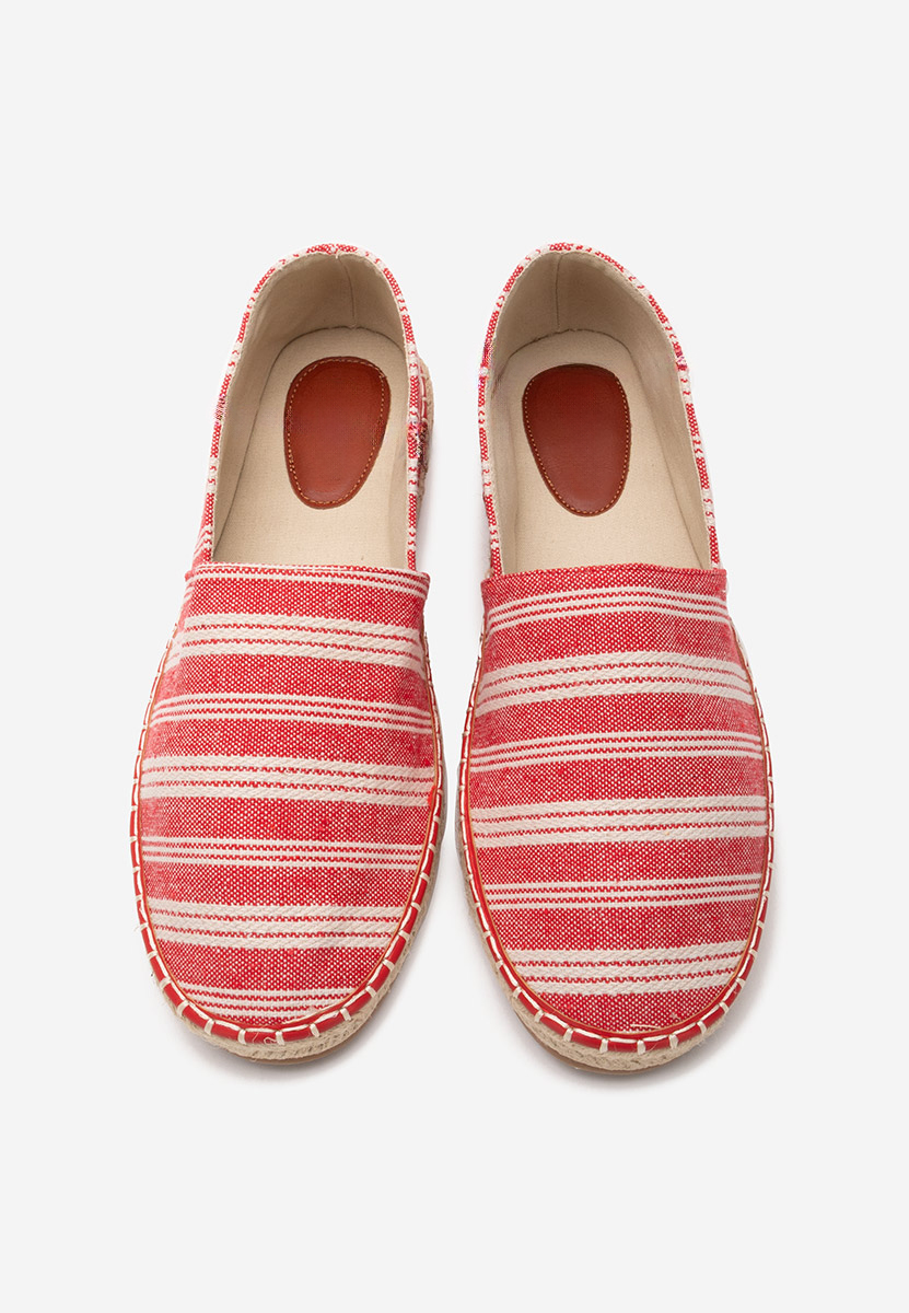 Czerwone espadryle męskie Jonie