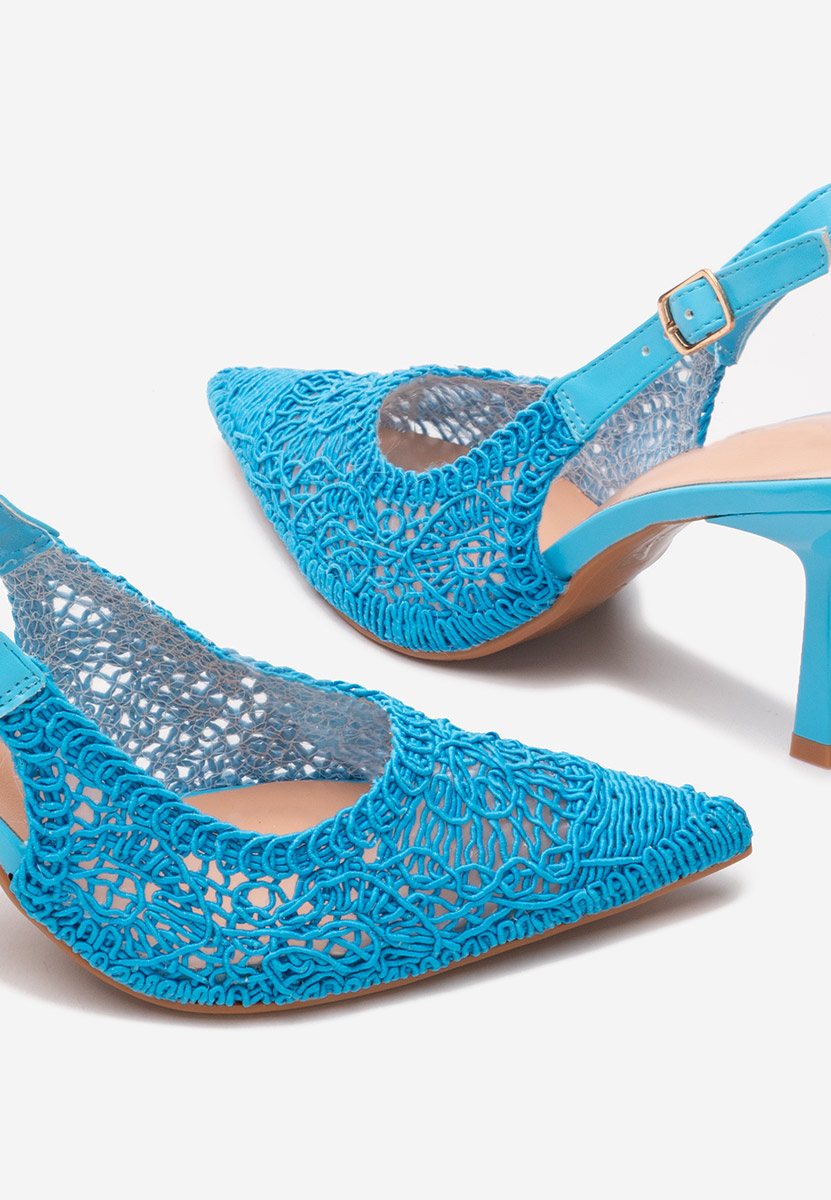 Niebieski szpilki na obcasie Besima