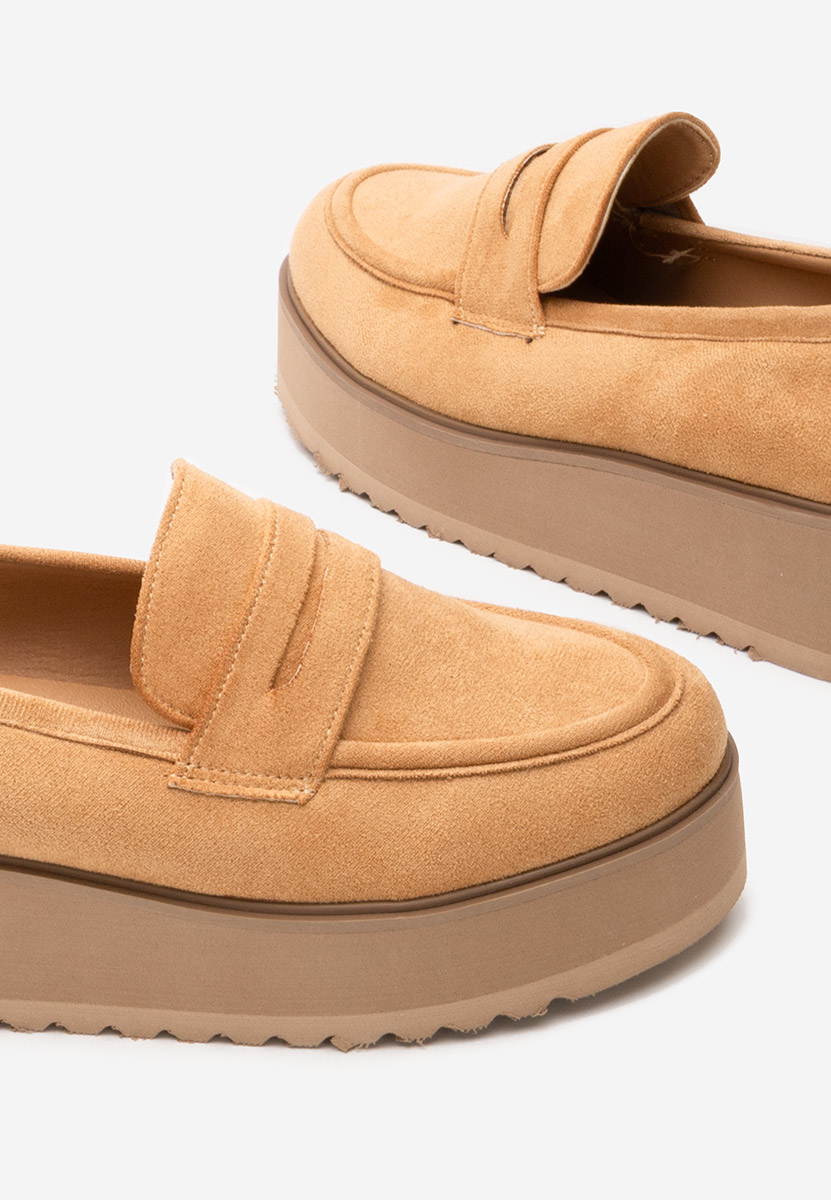 Brązowe mokasyny na platformie Leondra V2