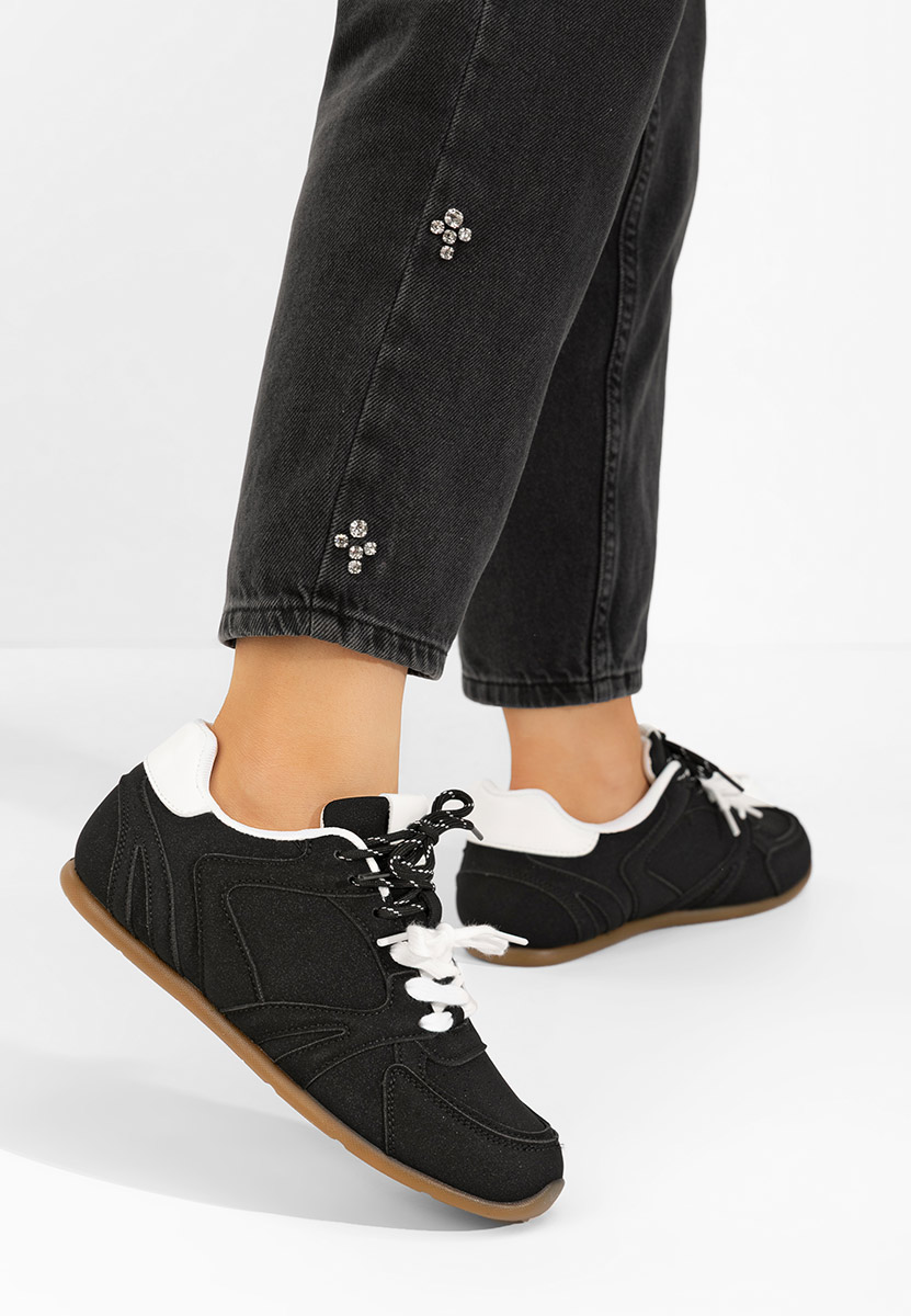 Czarne sneakersy damskie Victorya