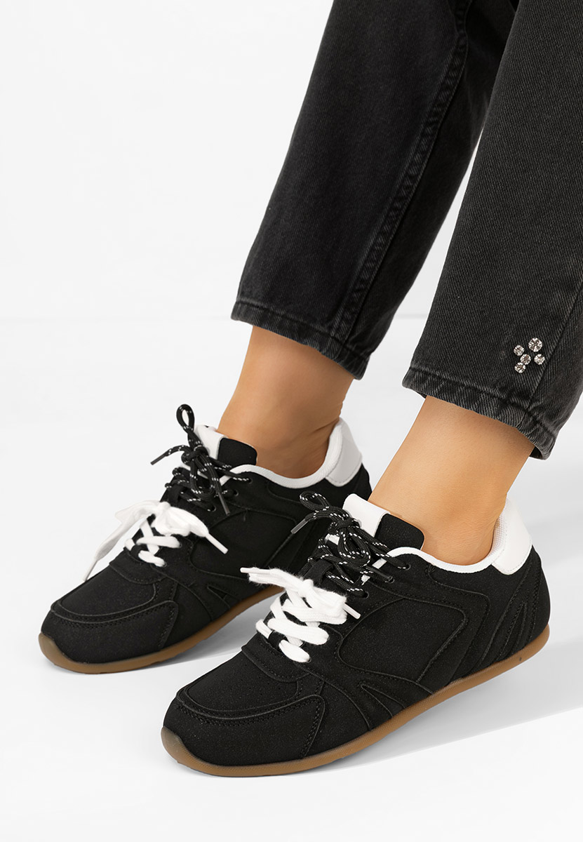 Czarne sneakersy damskie Victorya