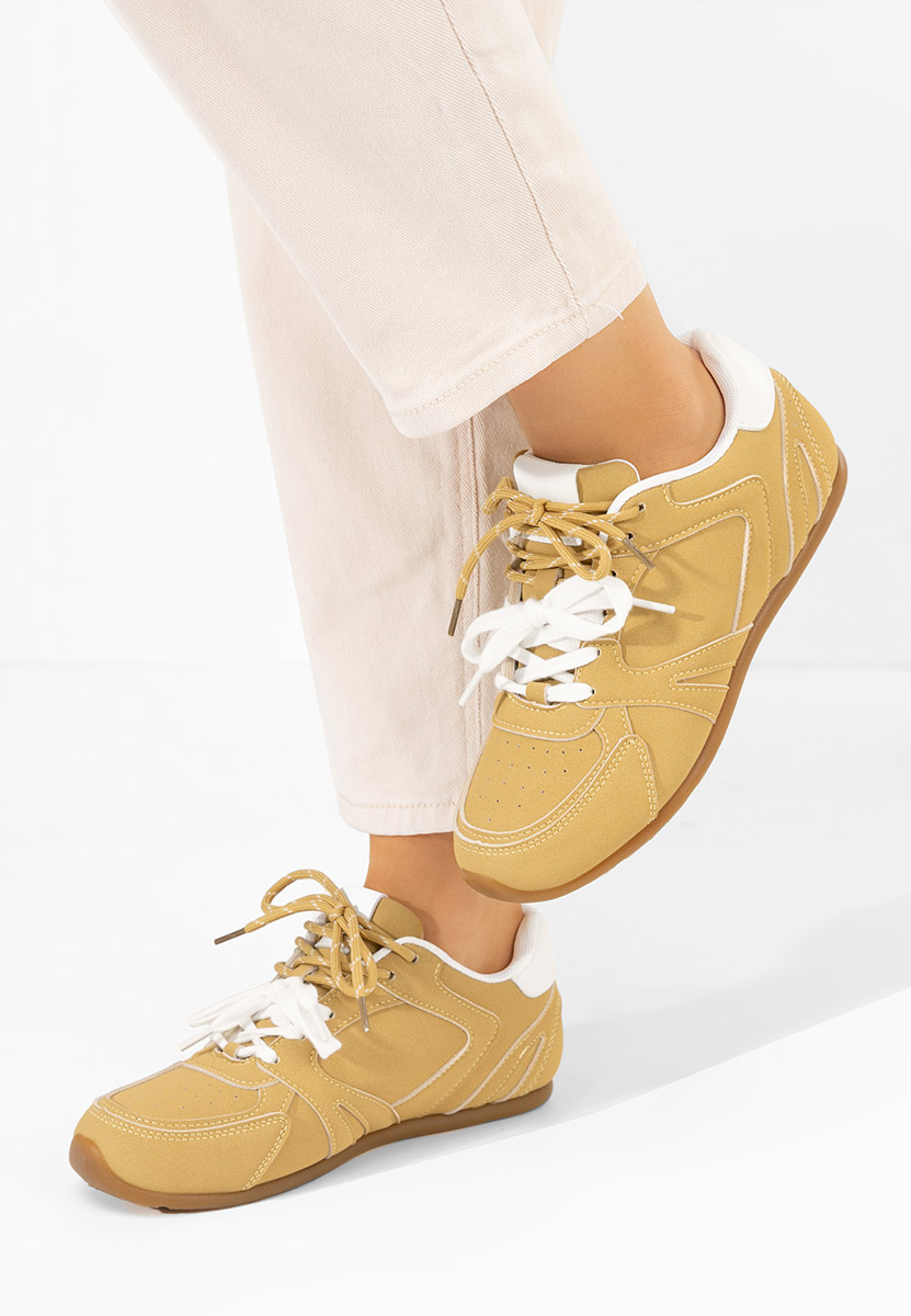 Żółte sneakersy damskie Victorya