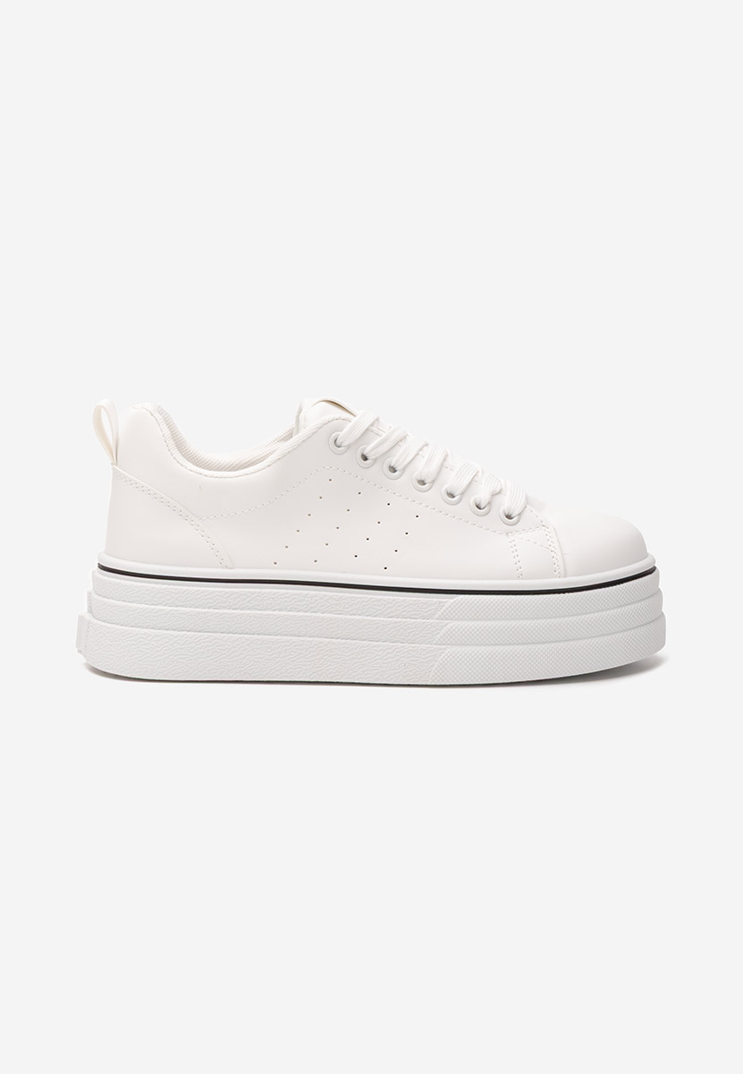 Białe sneakersy na platformie Asalia