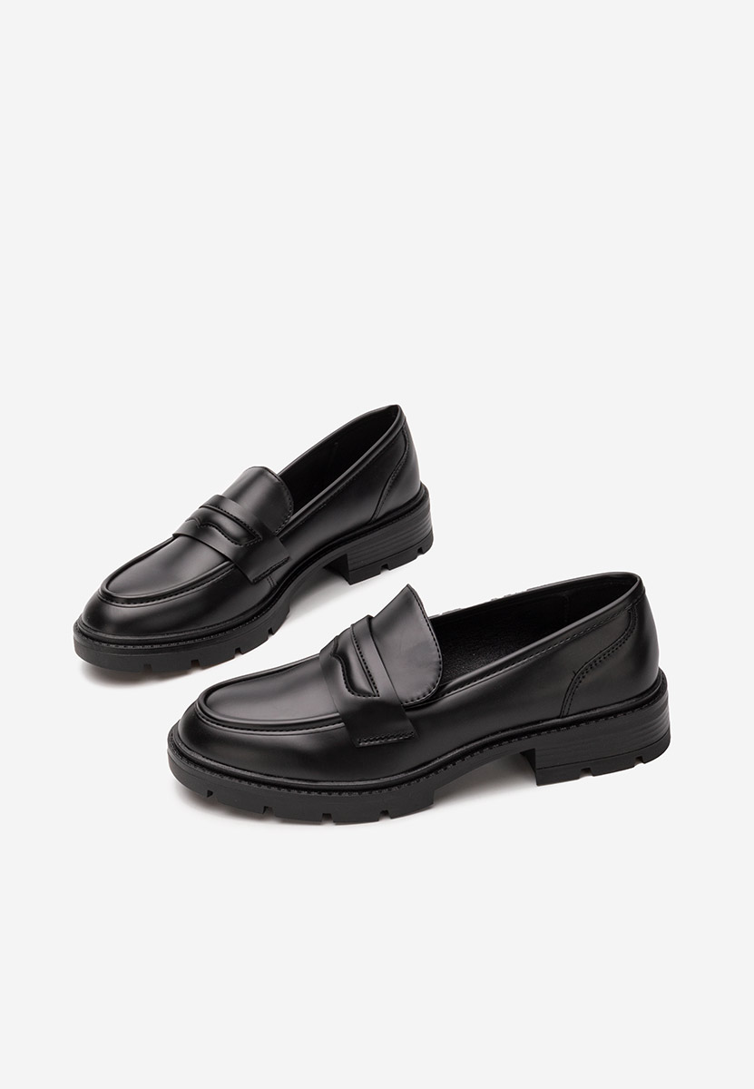 Czarne mokasyny damskie Maryana