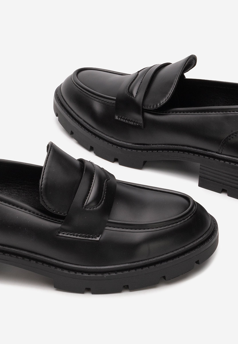 Czarne mokasyny damskie Maryana