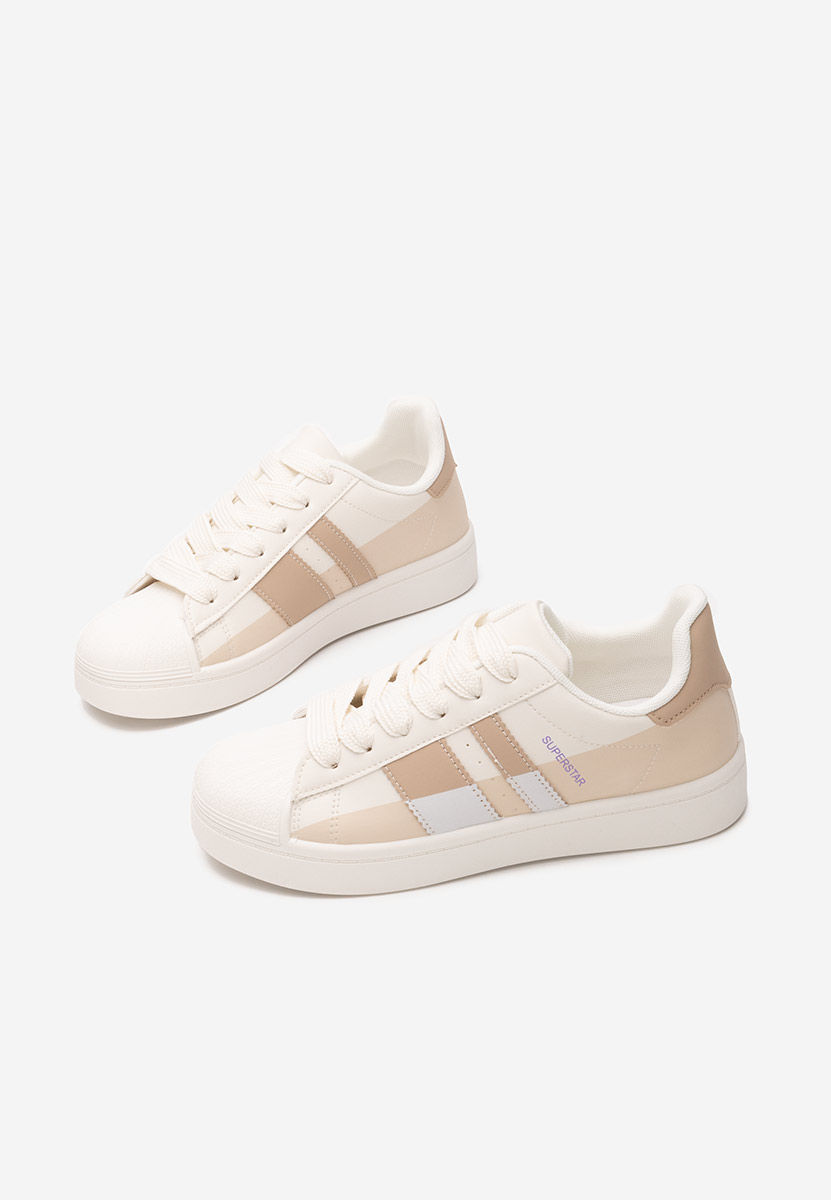 Beżowe sneakersy damskie Rebekah