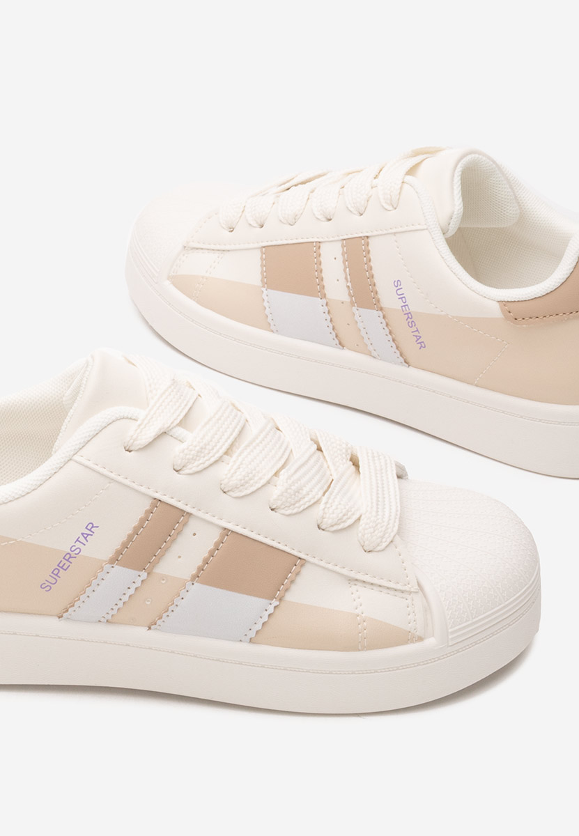 Beżowe sneakersy damskie Rebekah