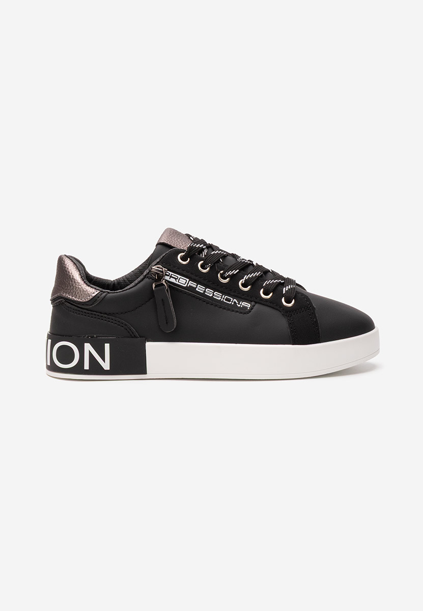 Czarne sneakersy damskie Corrina