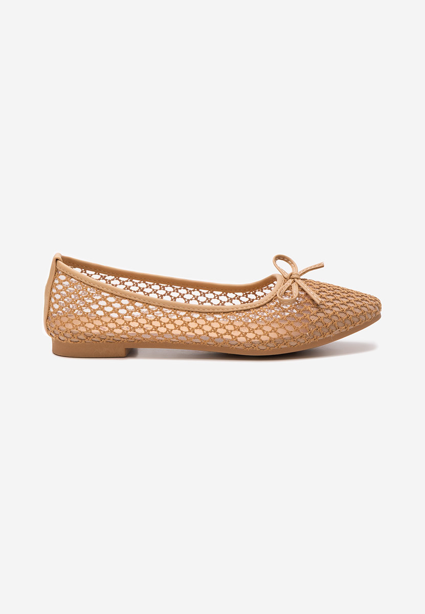 Khaki baleriny damskie Rosa