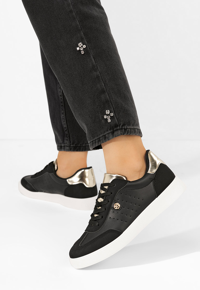 Czarne sneakersy damskie Zova