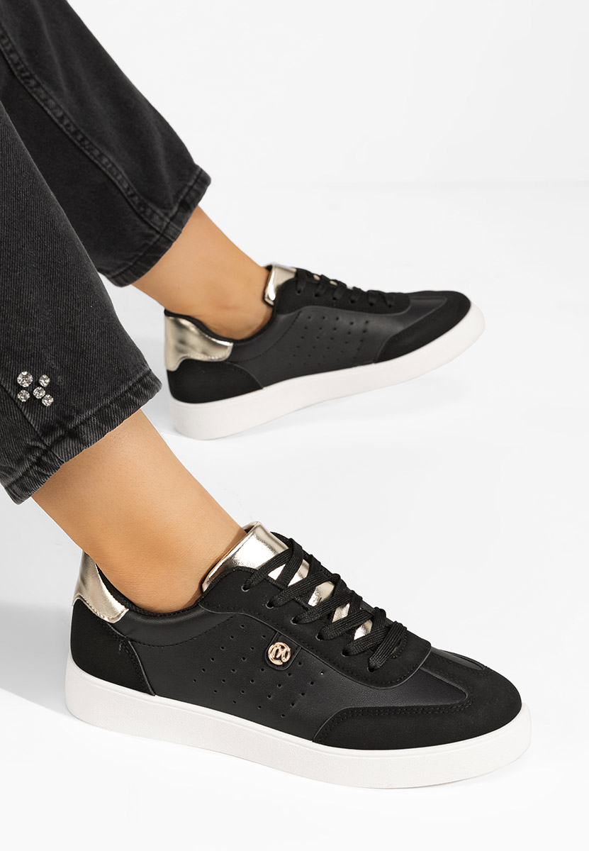 Czarne sneakersy damskie Zova