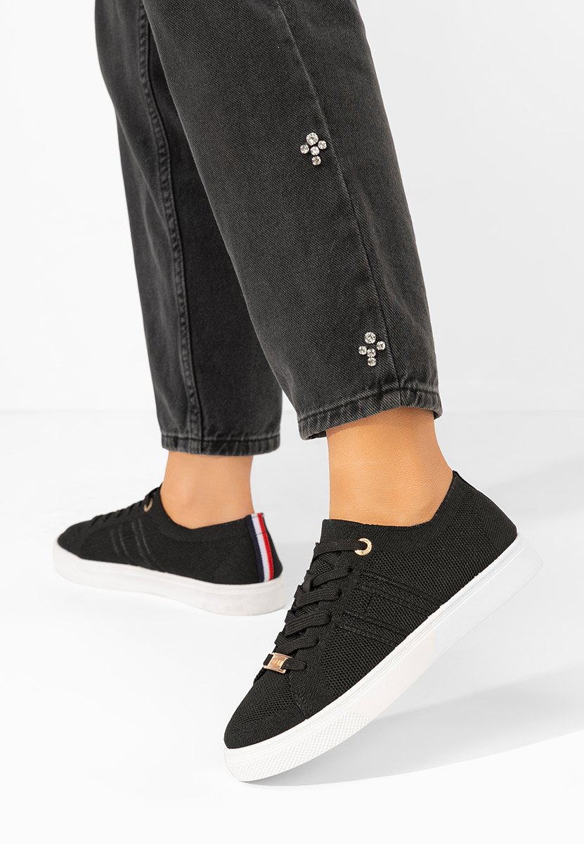 Czarne sneakersy damskie Belinda