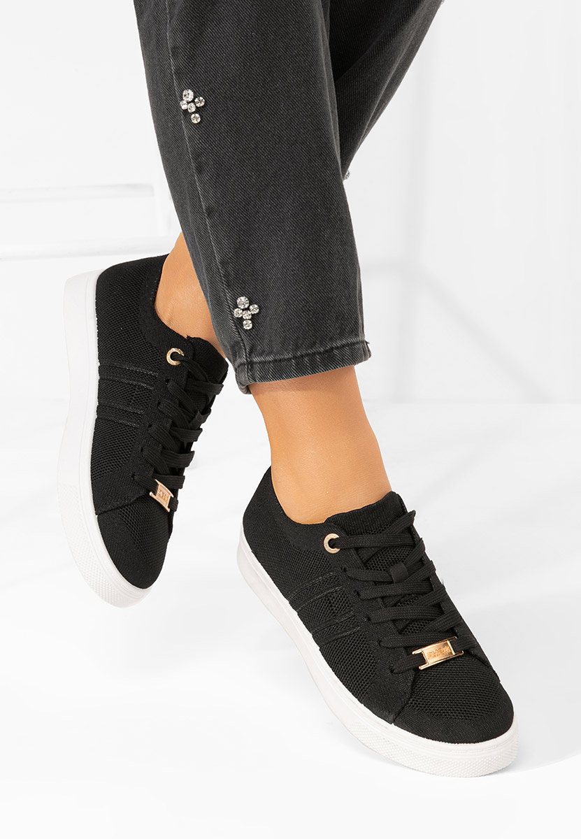 Czarne sneakersy damskie Belinda