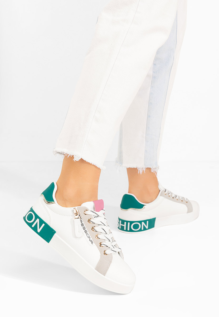 Zielone sneakersy damskie Corrina