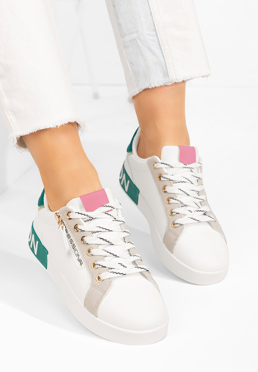 Zielone sneakersy damskie Corrina