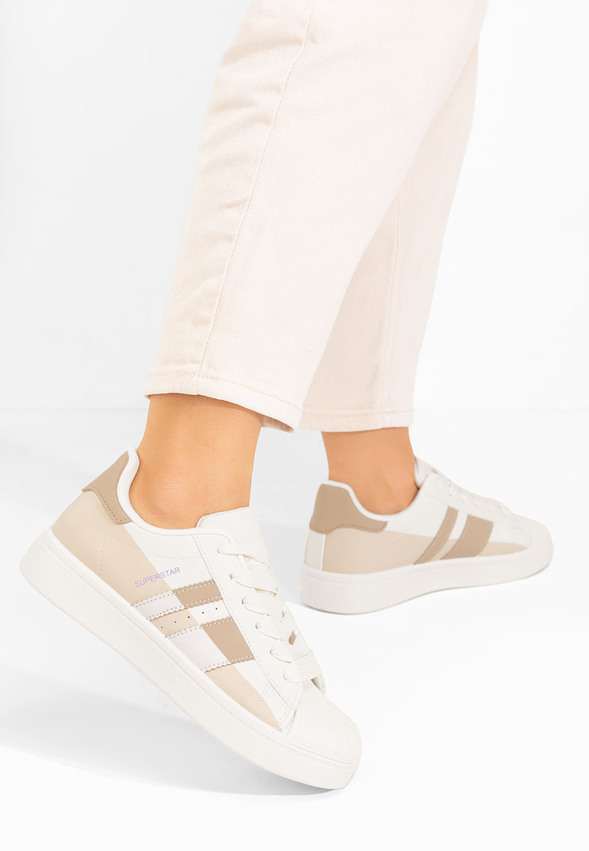 Beżowe sneakersy damskie Rebekah