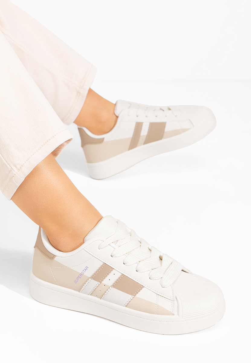 Beżowe sneakersy damskie Rebekah