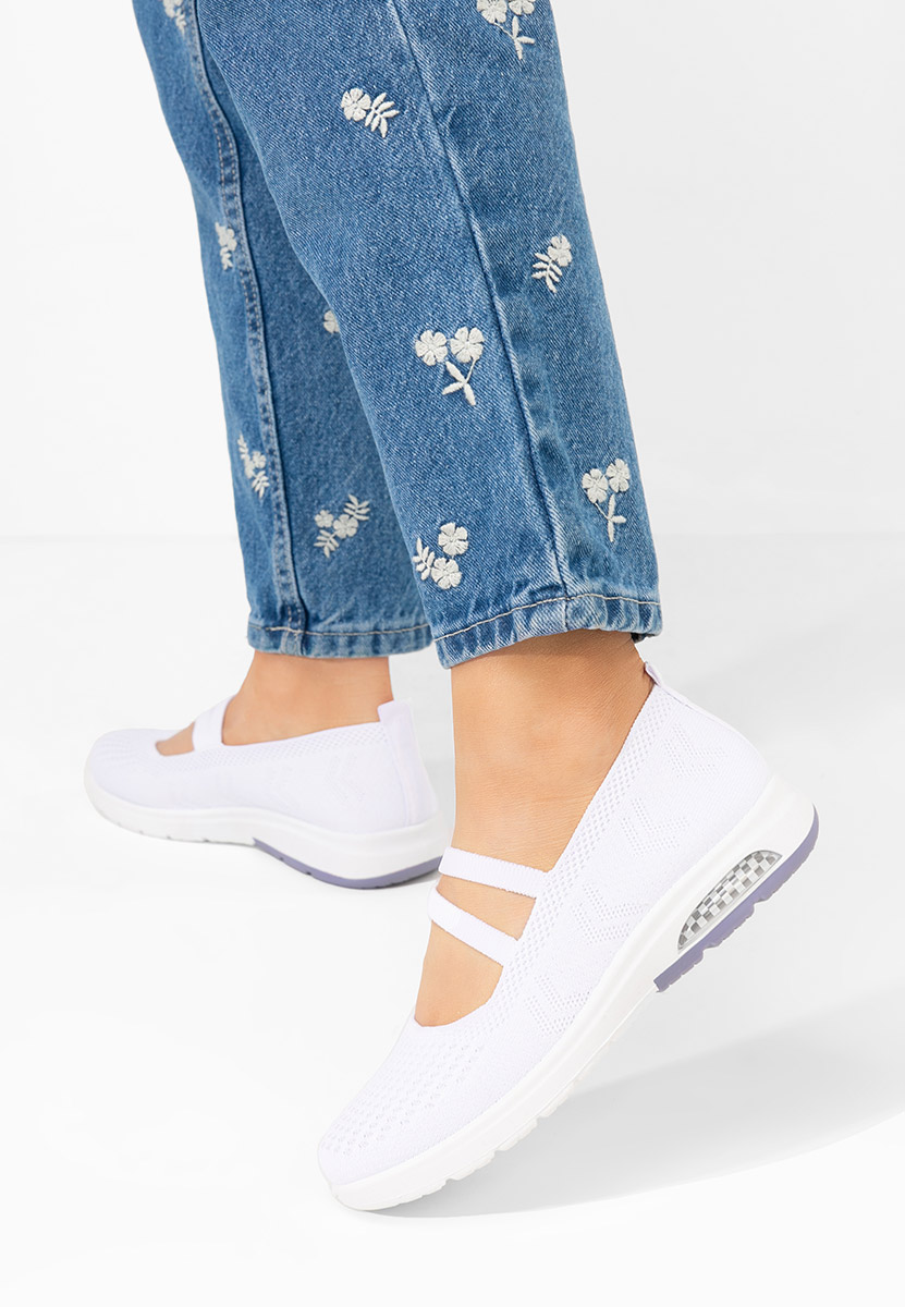 Białe półbuty damskie Madelyn