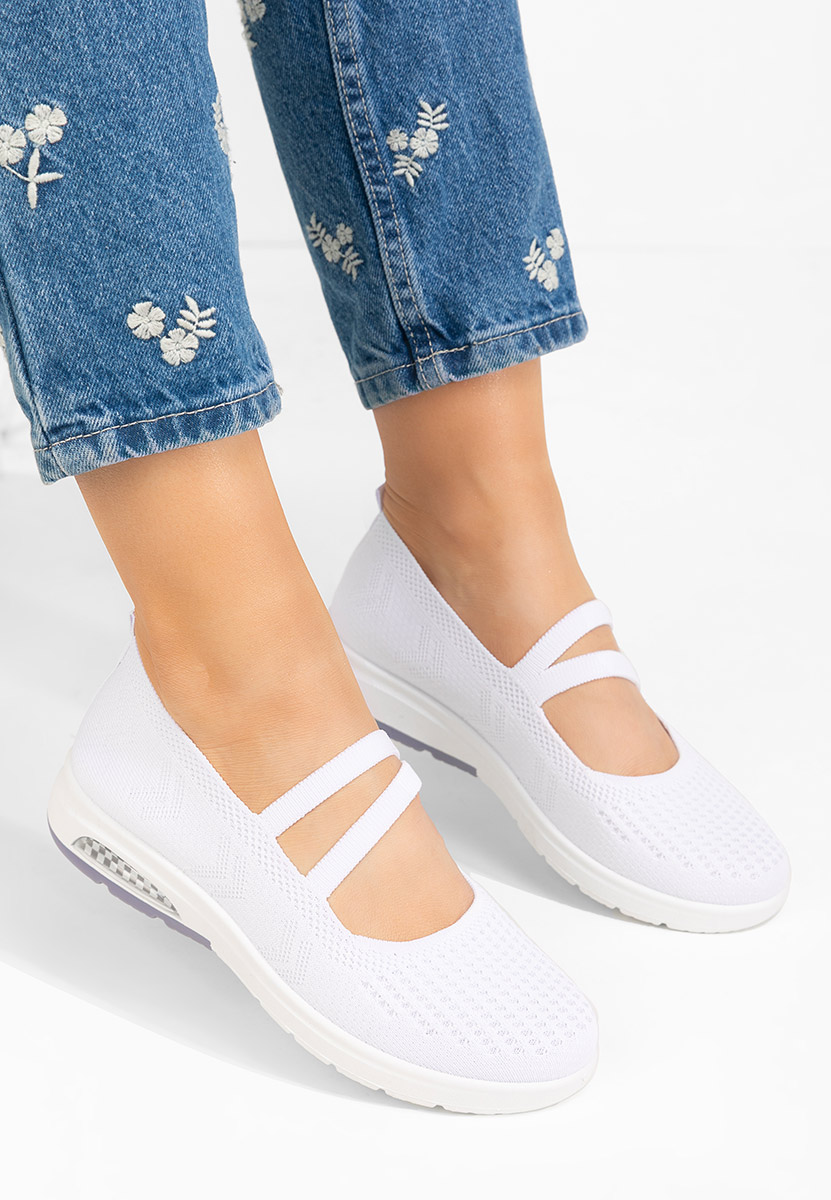 Białe półbuty damskie Madelyn