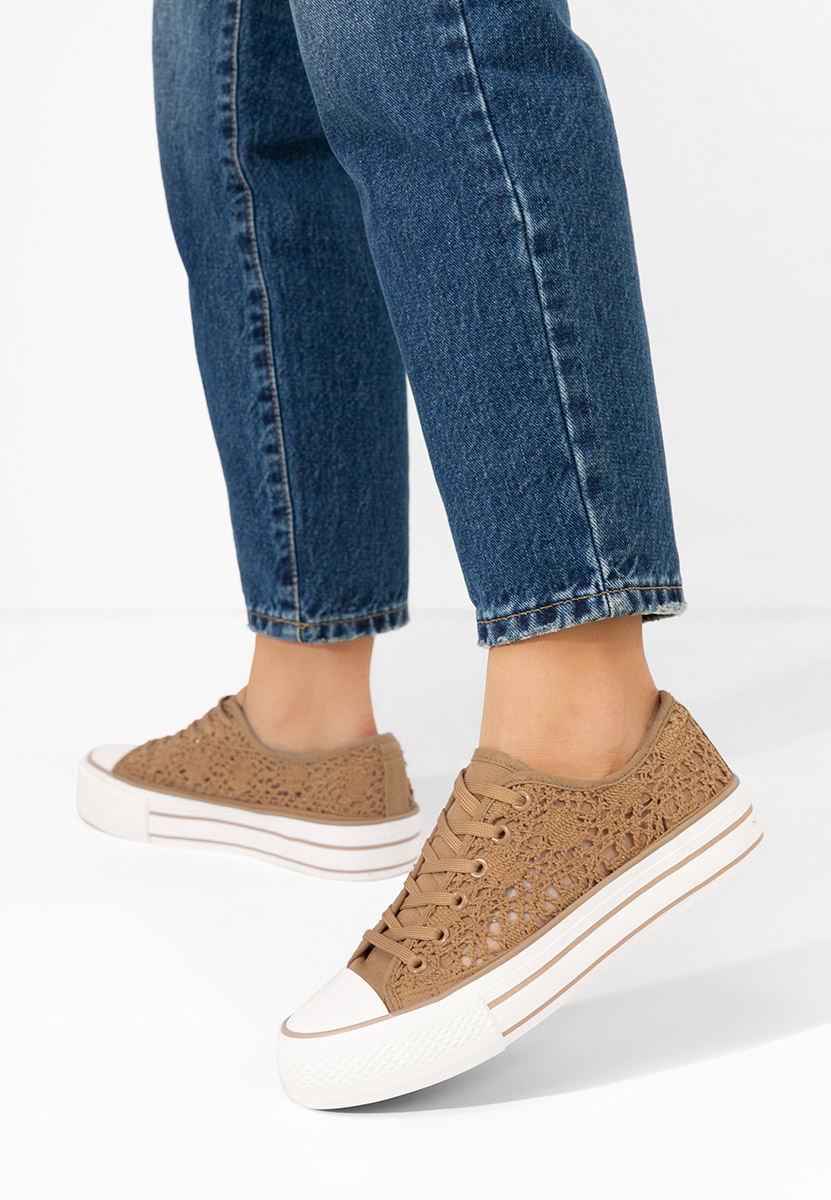 Khaki trampki damskie Mylanca