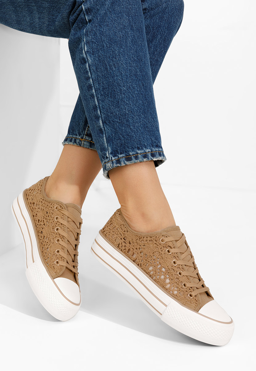Khaki trampki damskie Mylanca