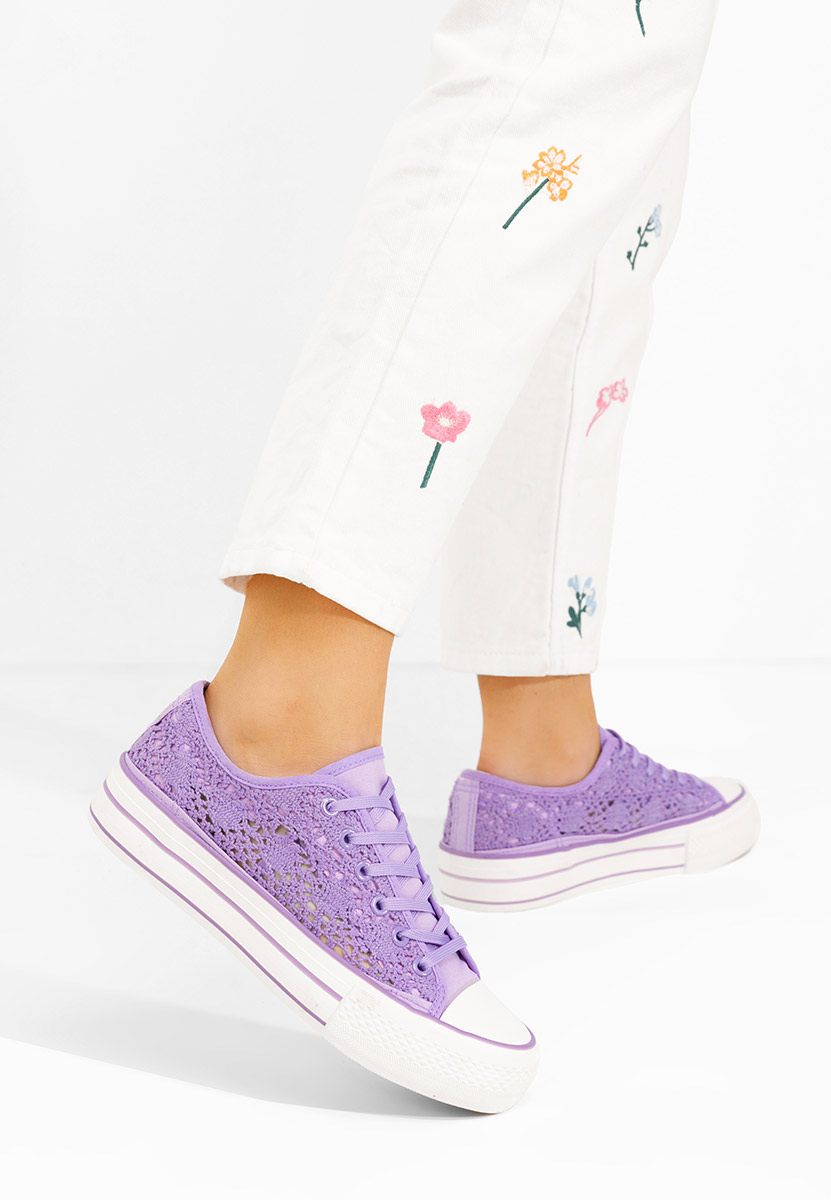Fioletowe trampki damskie Mylanca