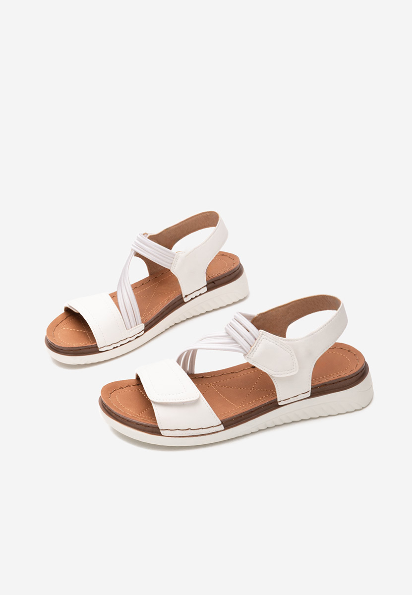 Białe sandały damskie Hama