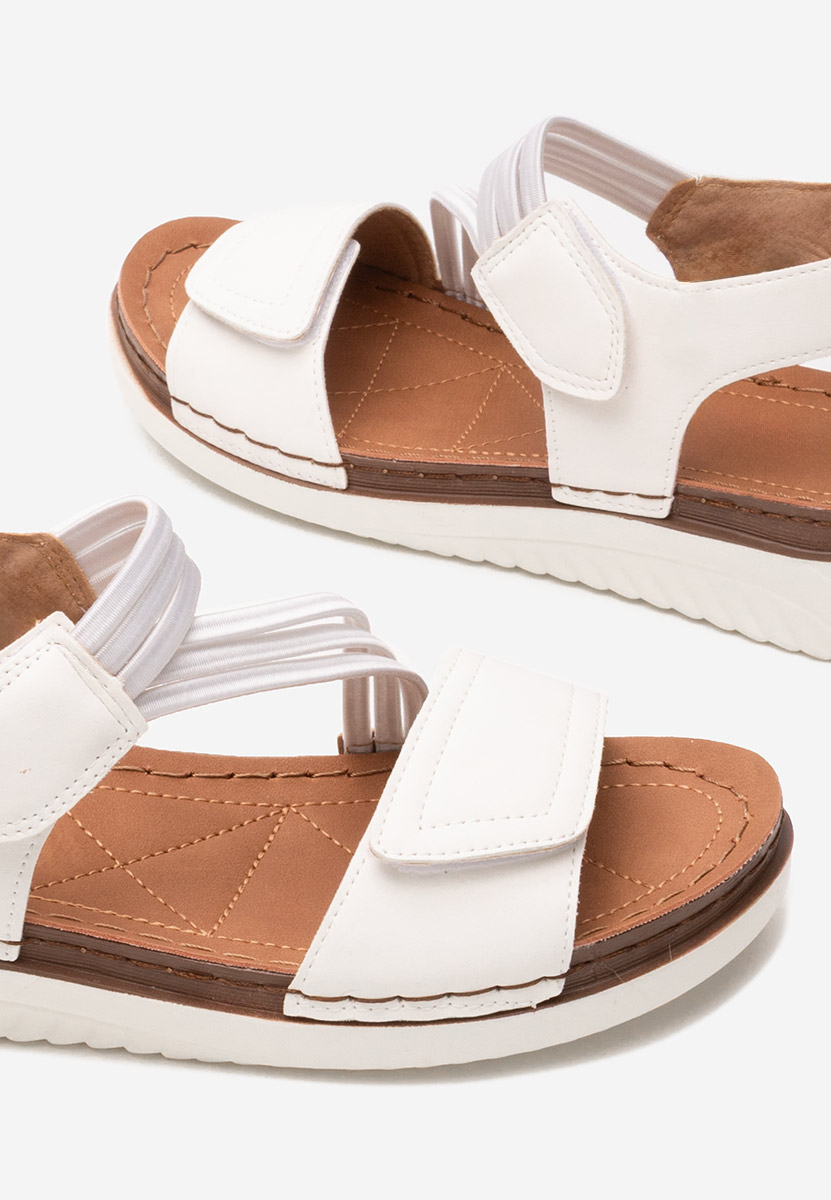 Białe sandały damskie Hama