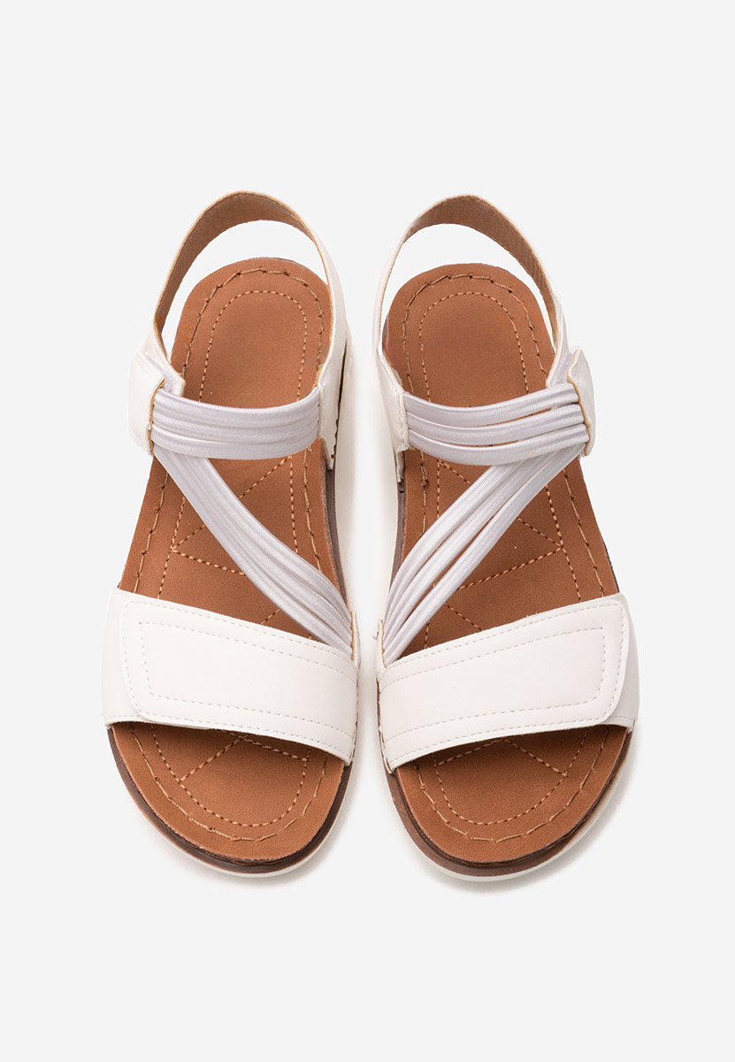 Białe sandały damskie Hama