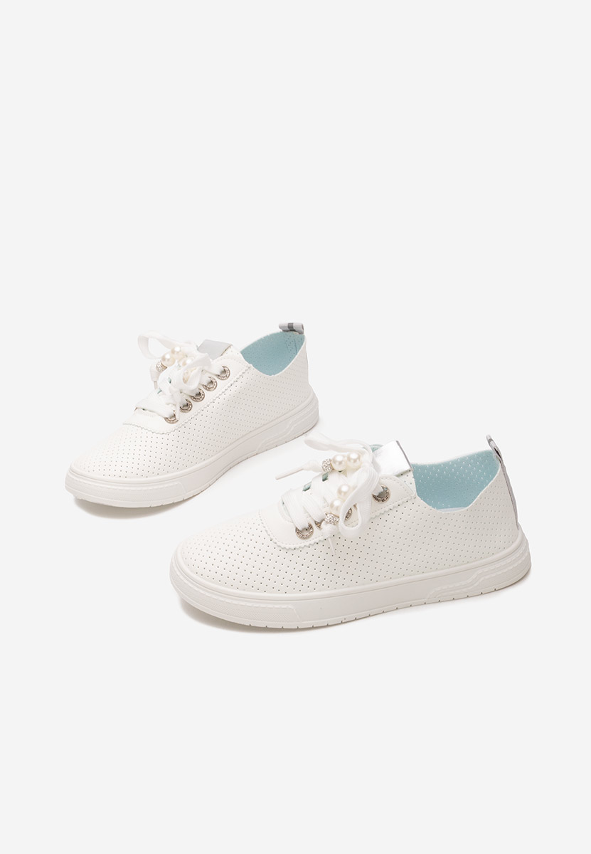 Srebrne sneakersy damskie Candysa