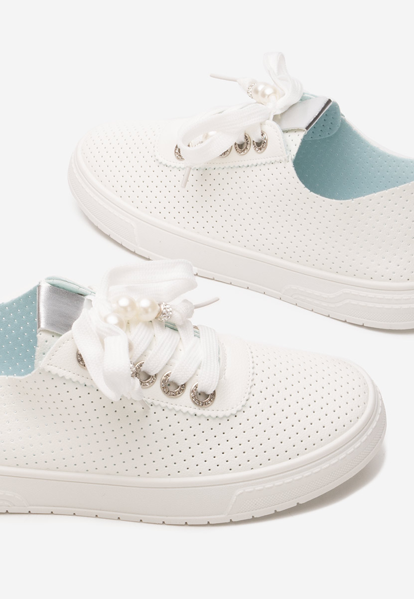 Srebrne sneakersy damskie Candysa